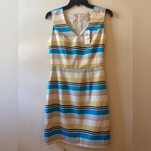 Banana Republic Multicolor Striped Midi Dress